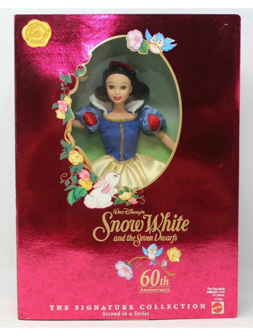 NRFB VTG Disney Mattel Barbie Doll SNOW WHITE 60th ANNIVERSARY DOLL 1997 #17761